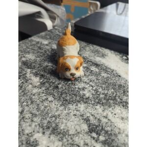 Vintage HOMCO Spaniel Puppy Brown & White Figurine #1407 Replacement